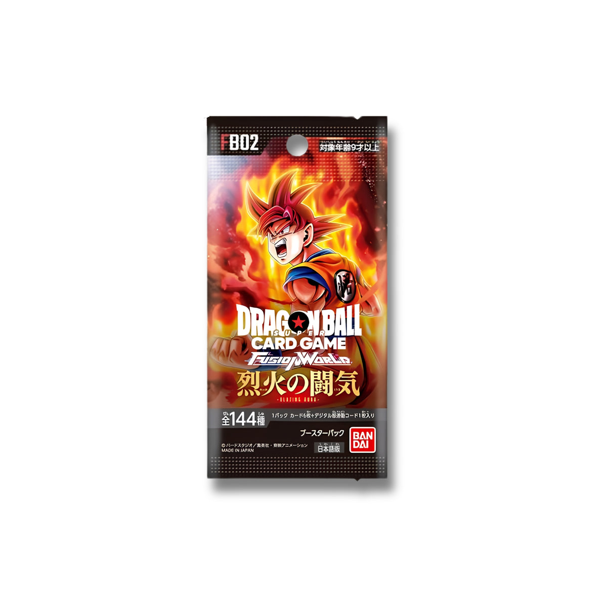 DRAGON BALL SUPER FUSION WORLD FB02 BLAZING AURA BOOSTER PACK – JAPANESE