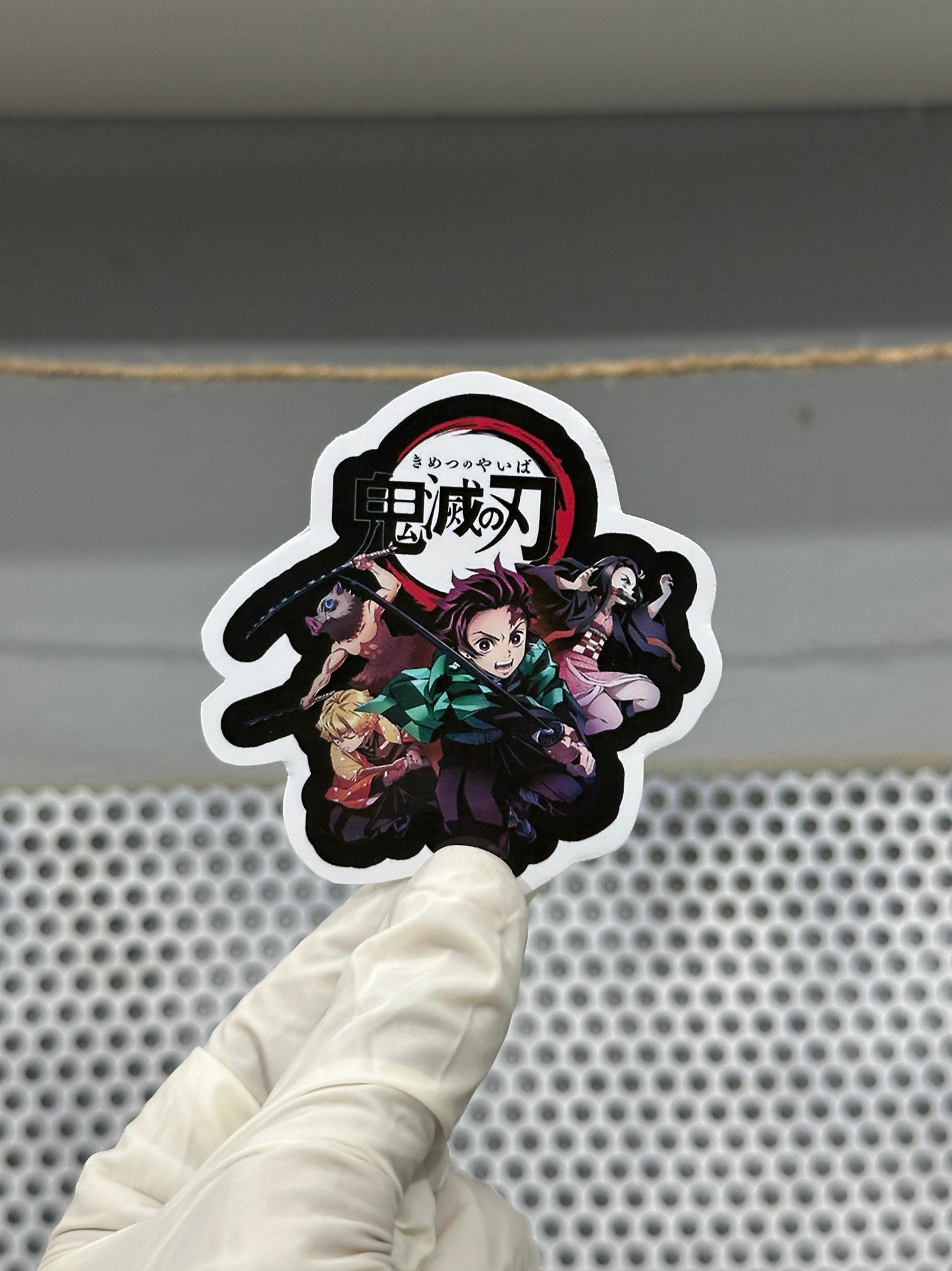 Demon Slayer Sticker Pack โ 5-Piece Anime Vinyl Set | Tanjiro, Nezuko, Zenitsu & More