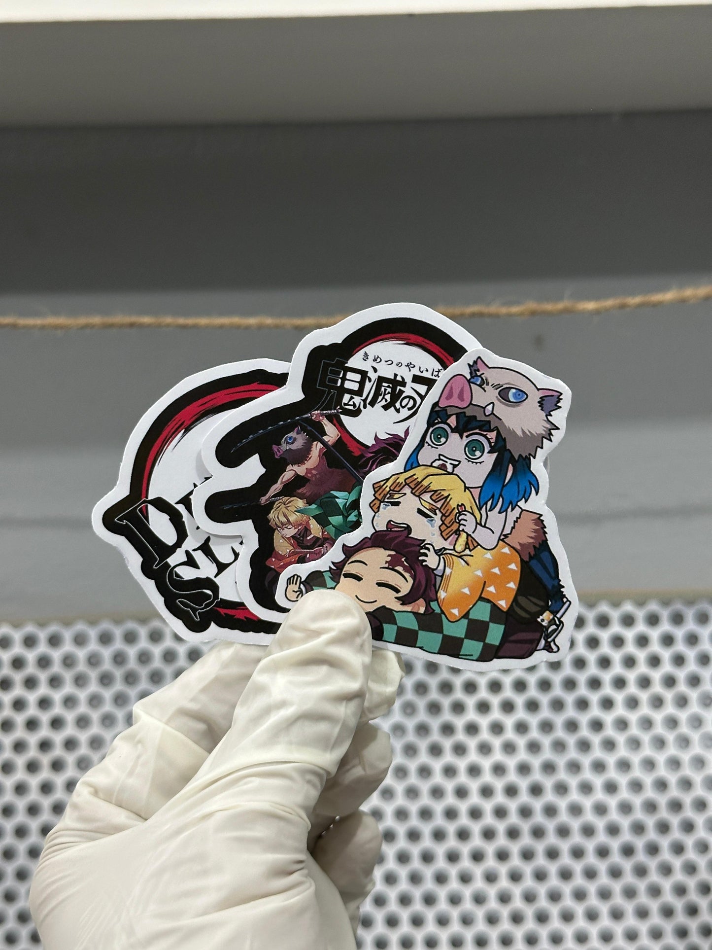 Demon Slayer Sticker Pack โ 5-Piece Anime Vinyl Set | Tanjiro, Nezuko, Zenitsu & More