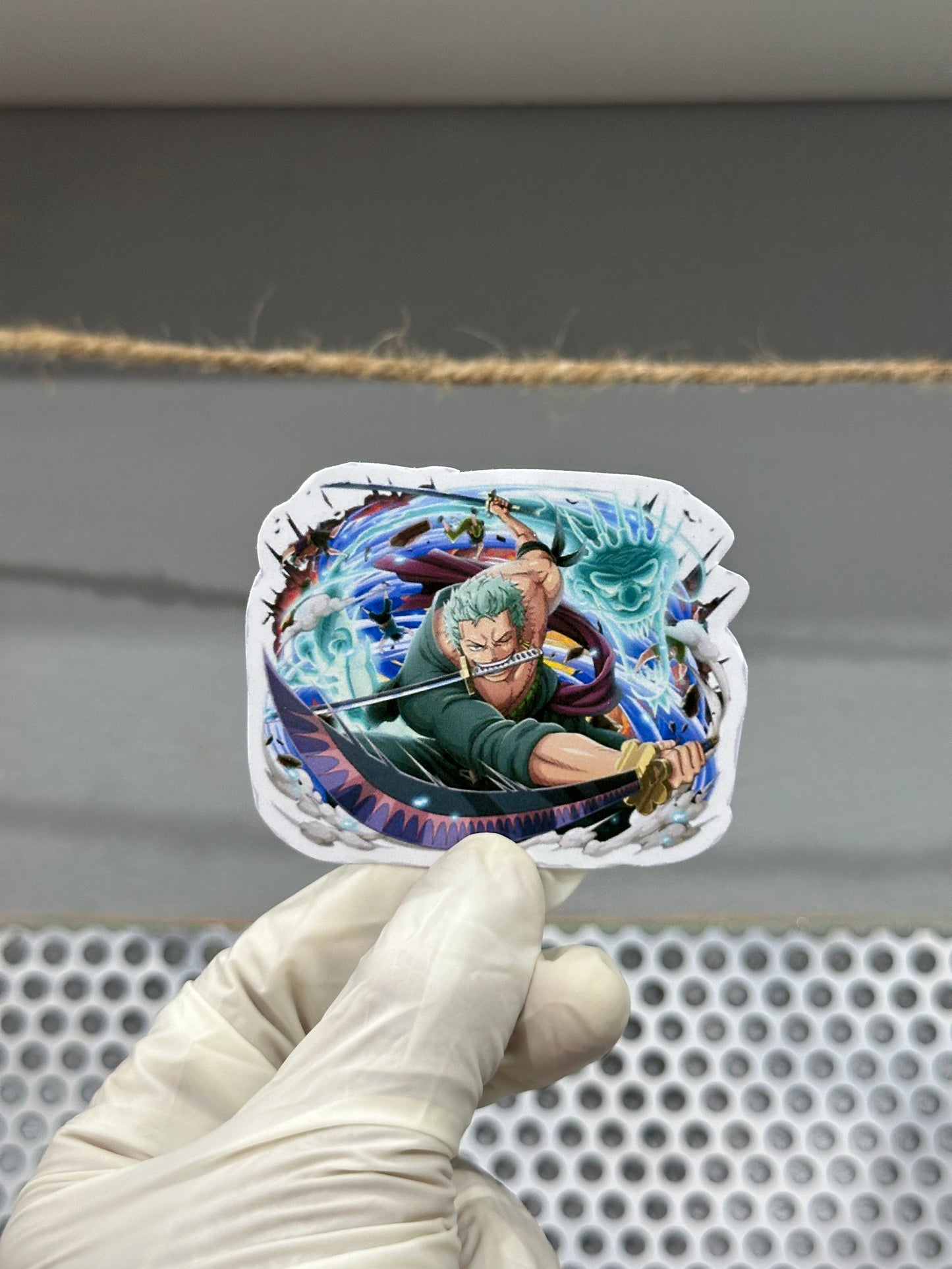 Roronoa Zoro Sticker Set – One Piece Anime Vinyl Stickers | Waterproof, Durable & Collectible Decals for Fans