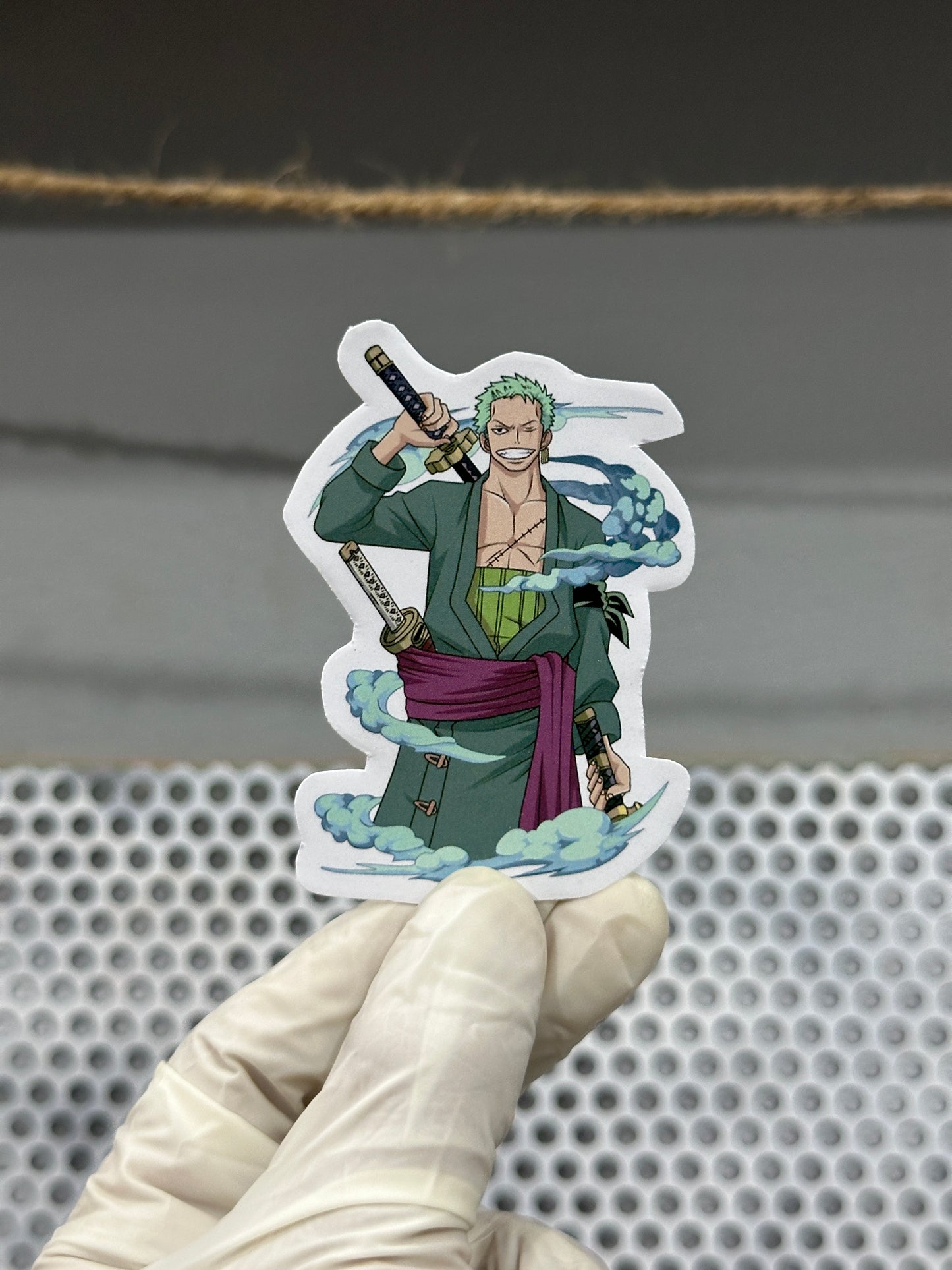 Roronoa Zoro Sticker Set – One Piece Anime Vinyl Stickers | Waterproof, Durable & Collectible Decals for Fans