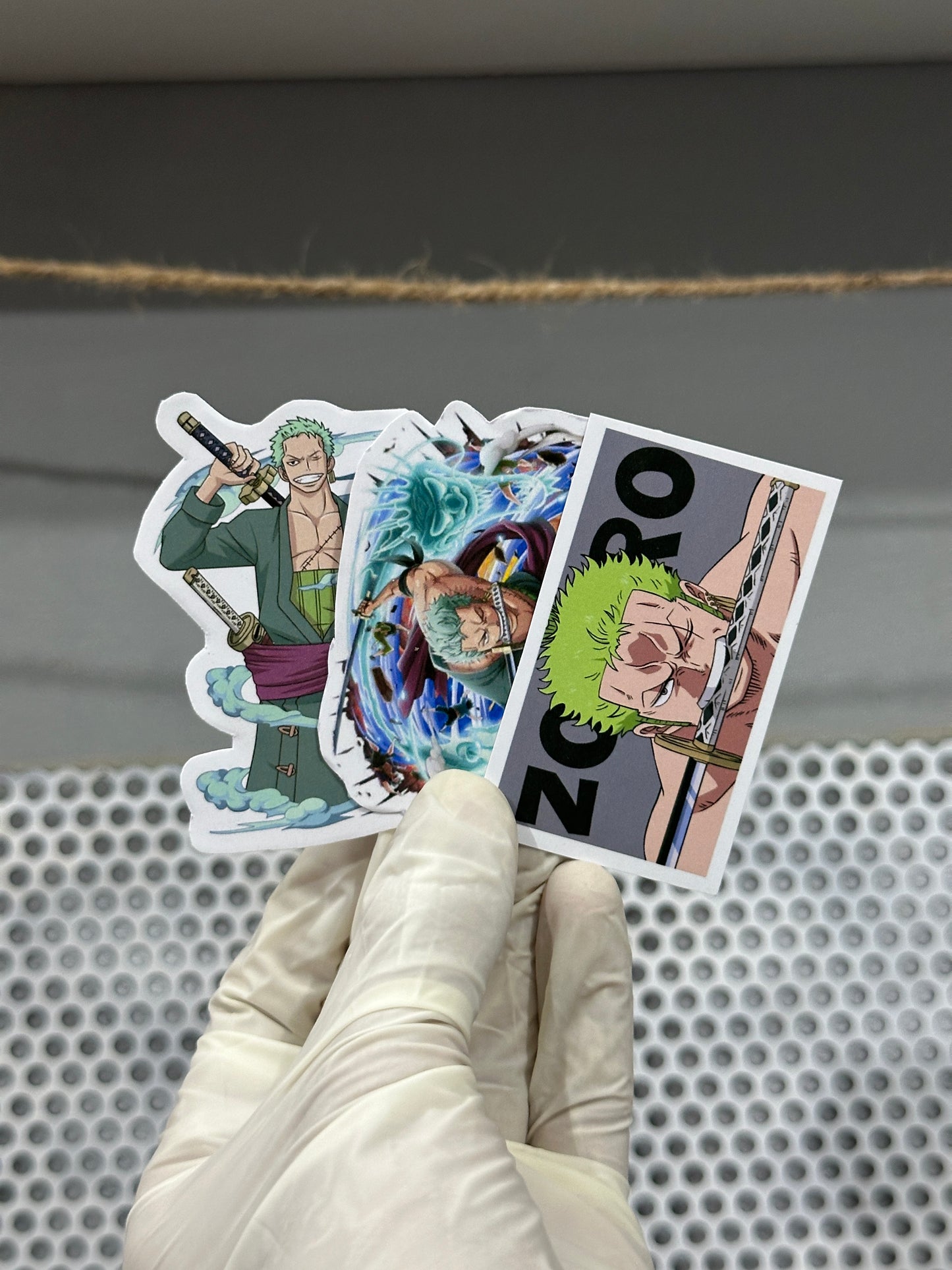 Roronoa Zoro Sticker Set – One Piece Anime Vinyl Stickers | Waterproof, Durable & Collectible Decals for Fans