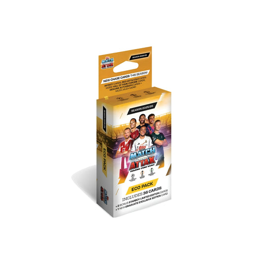 2025/26 Topps Match Attax UEFA Club Competitions Football Trading Cards Eco Pack (39 Cards)