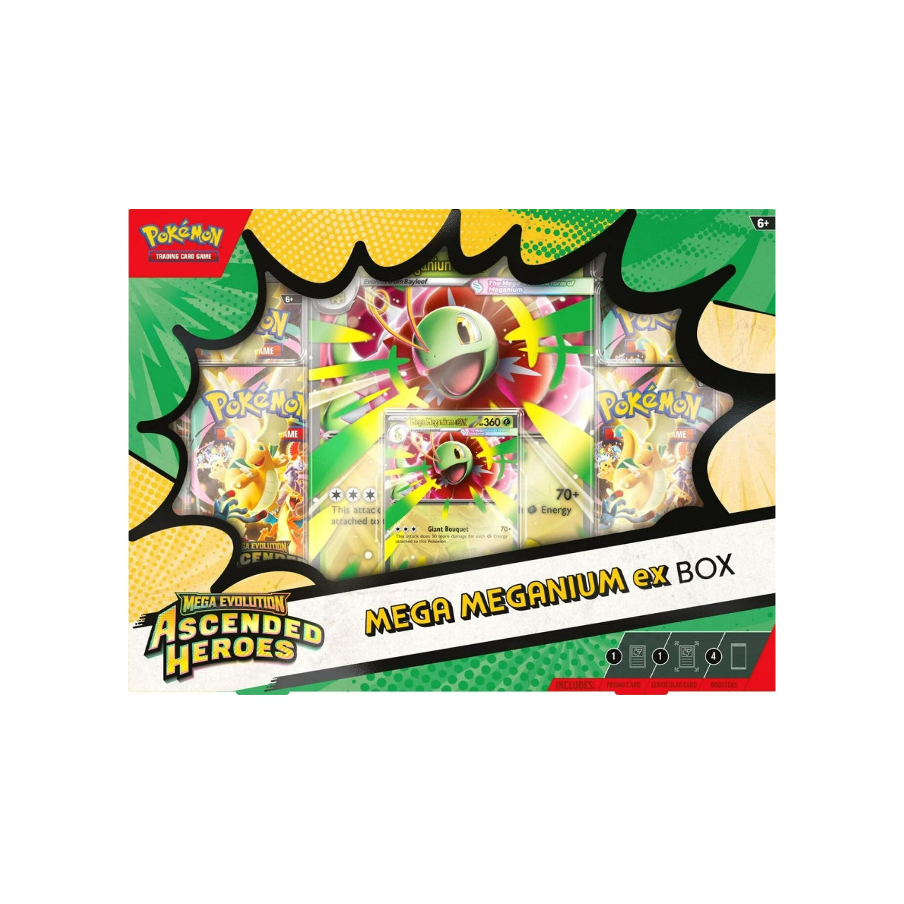Ascended Heroes Mega ex Boxes ( Meganium ex Box, Mega Emboar ex Box, or Mega Feraligatr ex Box )