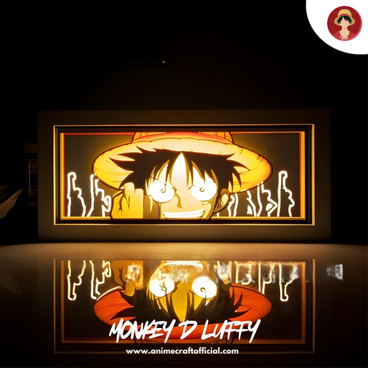 One Piece Monkey D. Luffy RGB LED Light Box Frame – Premium Anime Light Frame