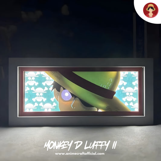 One Piece Monkey D. Luffy II RGB LED Light Box Frame – Premium Anime Light Frame