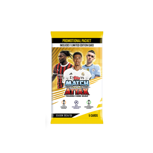 Topps Match Attax 2024/25 Promotional Packet (5 Cards + Limited Edition)