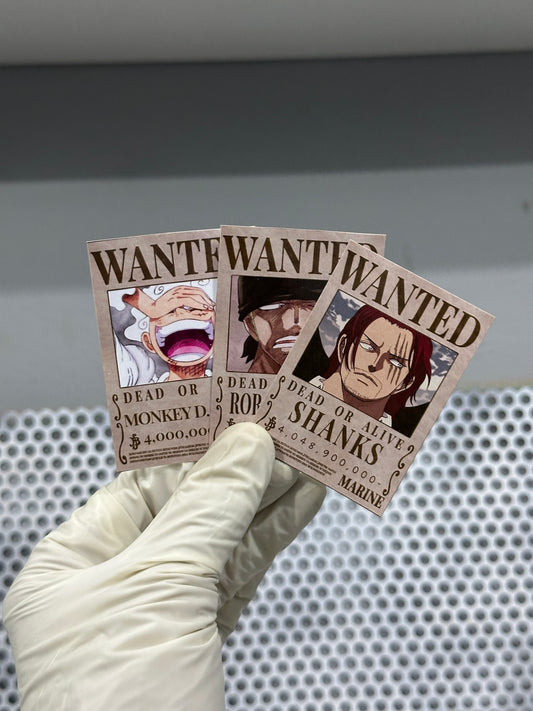 One Piece Bounty Posters ( Mini Sticker ) Set - 6 Stickers