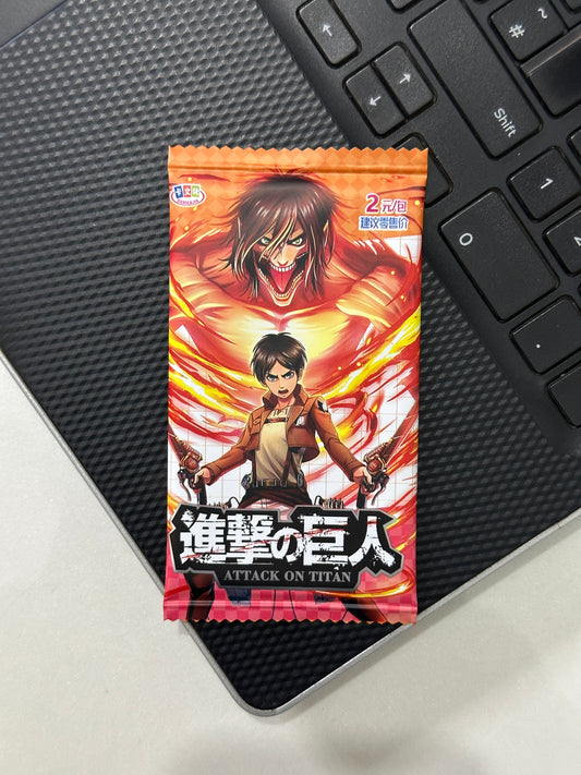 Attack on Titan Anime Booster Pack – Eren & Titan Series (JP Import)