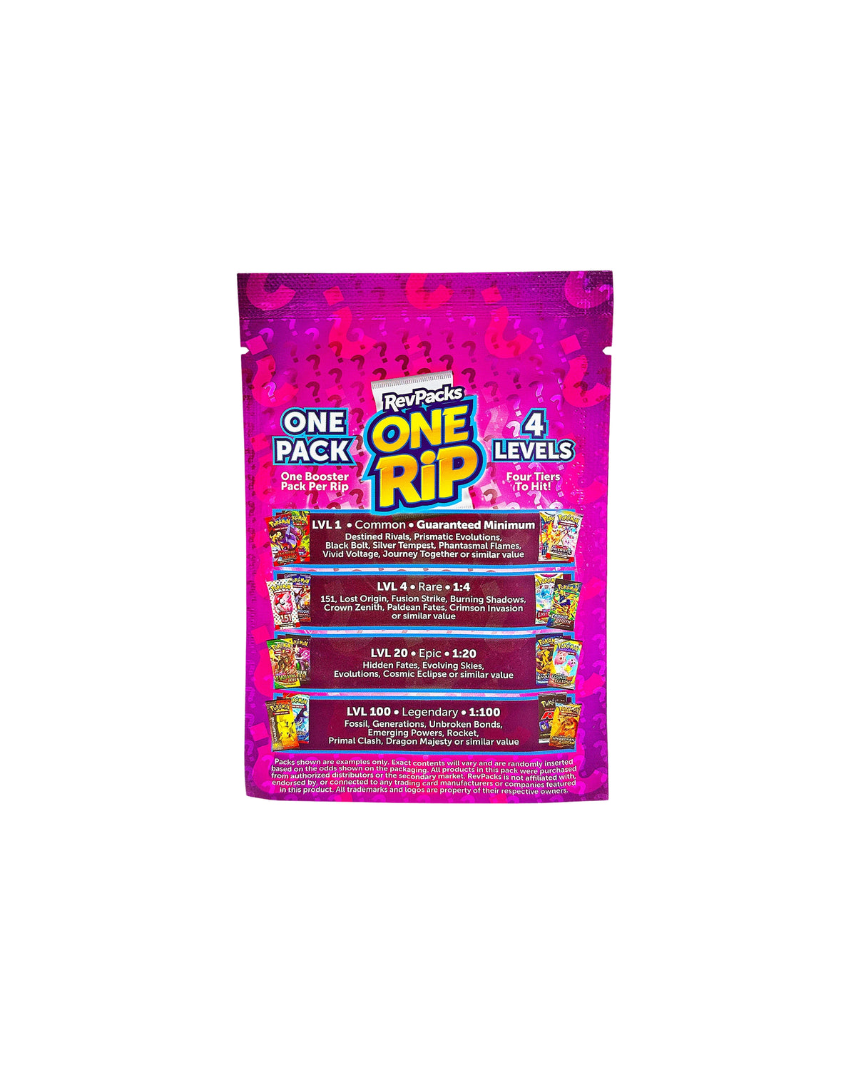 Official One Rip - RevPacks Pokemon Mystery Booster Pack