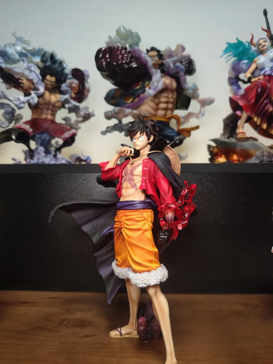One Piece Luffy Pirate King Red Jacket Action Figure – 17 Cm ( With Box )