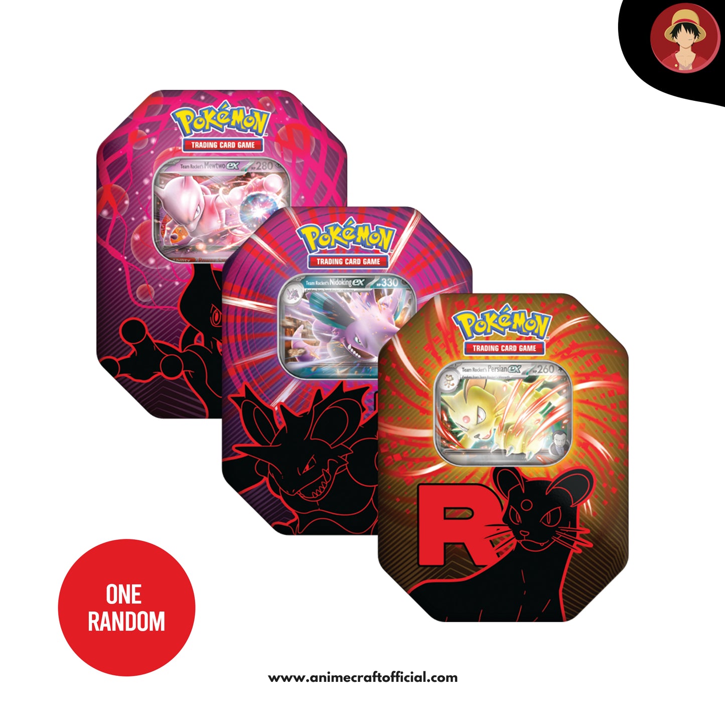 Pokémon TCG – Team Rocket Legendary Villains Tin Collector’s Edition (Random)